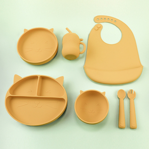 ชุดภาชนะใส่อาหาร<span class=keywords><strong>เด็ก</strong></span>ซิลิโคนสำหรับมืออาชีพ ยอดขายอันดับต้นๆ จากโรงงาน ประกอบด้วยจาน ชาม และช้อนสำหรับเด็ก - Product Image 4