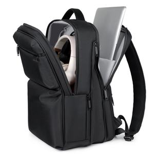 2025 New Men's High-End Large Capacity <b>Backpack</b> Waterproof Oxford Zipper Stylish Letter Design for Business Travel College - Product Image 3