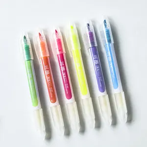 green/blue/purple/pink color Dual tip erasable Highlighter pen