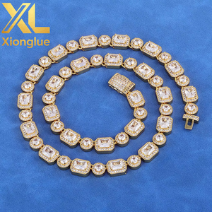 สร้อยคิวบาลิงค์เงินแท้ 925 ชุบทอง 18K ประดับเพชรซิร์คอน สไตล์ฮิปฮอป หรูหรา ระดับ VVS เหมาะสำหรับผู้ชาย ผู้หญิง และทุกเพศ เป็นของขวัญ ความยาว 18 นิ้ว - Product Image 6