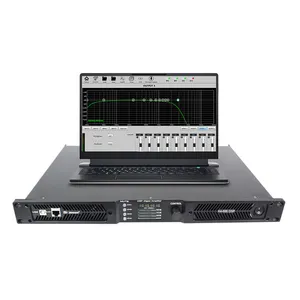 Portable Dsp Control Professional 48 Khz 4 In 4 Out Dsp Digital Class D 4 Channel X 600 Watt Audio Power Amplifier
