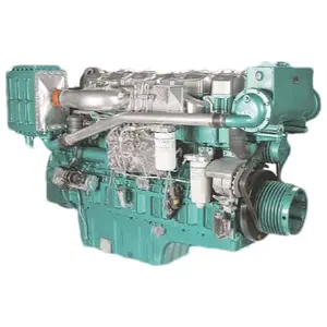 Motor marino original Sinooutput Yuchai YC6T 380-540hp 6 cilindros en línea motor interior refrigerado por agua de cuatro tiempos