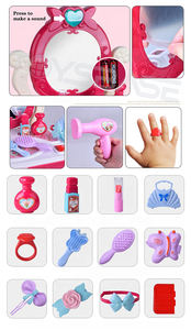 ชุดแต่งหน้าของเล่นพลาสติกสำหรับเด็กผู้หญิงชุดแต่งหน้ารถเข็นของเล่นสำหรับเด็ก <span class=keywords><strong>jouer</strong></span> - Product Image 3