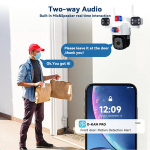 Okam 12MP ngoài trời 4 ống kính giám sát IP <span class=keywords><strong>camera</strong></span> 4G Thẻ Sim PTZ ai phát hiện khuôn mặt CCTV <span class=keywords><strong>Camera</strong></span> An Ninh CMOS mạng Máy ảnh - Product Image 6