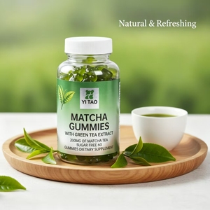 Gomitas de té verde OEM, gomitas adelgazantes abdominales personalizadas para quemar grasa, suplementos de gomitas de matcha para desintoxicar y eliminar el calor. - Product Image 4