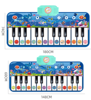 Samtoy 148CM Articles Chauds 2025 Nouvel An Produits Pliable Pied Piano Clavier Ramper Tapis Personnalisé Bébé Playmate Bébé Playmat Xpe