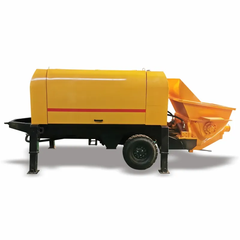 New mini cement concrete pump machine prices diesel engine electric trailer mounted stationary concrete pump