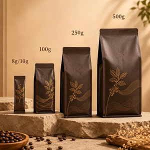OEM Paper Packaging Manufacturer Custom Printing Instant Coffee <b>Bags</b> Beverage Coffee Bean Storage Pouch Food <b>Bag</b> for Businesses - Product Image 1