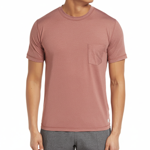 Unisex hecho a medida BELLA + CANVAS camiseta fina orgánica Jersey camisetas de manga corta para hombres camiseta de Fitness de secado rápido diseño de bolsillo - Product Image 1