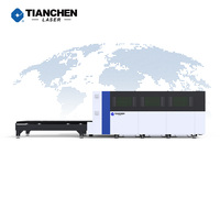 Machine de découpe laser à fibre CNC 3 axes TIANCHEN avec tête laser à servomoteur, refroidissement par eau, prend en charge AI/PLT/DXF, nouvelle génération pour métaux/laiton