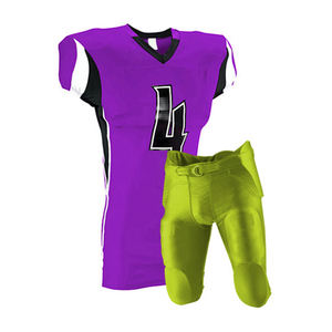 Camiseta de fútbol americano de alta calidad personalizada, conjunto de pantalones cortos de licra, diseño transpirable, último logotipo, talla XL para hombres y niños, OEM - Product Image 3