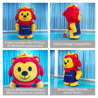Vêtements de poupée gonflable interactifs en forme de lion danseur d'air facile à porter pour décorer des personnages de dessins animés