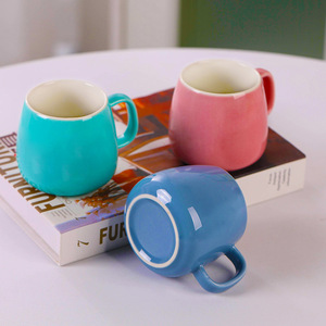 Tasse à café en céramique émaillée personnalisée Tazas avec poignée, tasses pour cappuccino, expresso, latte, cacao, lait, thé - Product Image 3