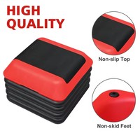 Mini Tabla de fitness de 16x16 pulgadas para niños, pequeña tabla de ritmo de yoga y aeróbicos, plataformas escalonadas para ejercicio y recreación