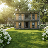 Maison conteneur préfabriquée extensible, respirante et pliable avec 2 chambres et 1 salle de bain pour usage hôtelier – Solution complète pour projets