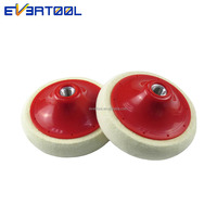 Roue de polissage en feutre de laine EVERTOOL 5 pouces-Disque de meuleuse d'angle M14 | Tampon de ponçage de polissage pour voiture/métal/marbre