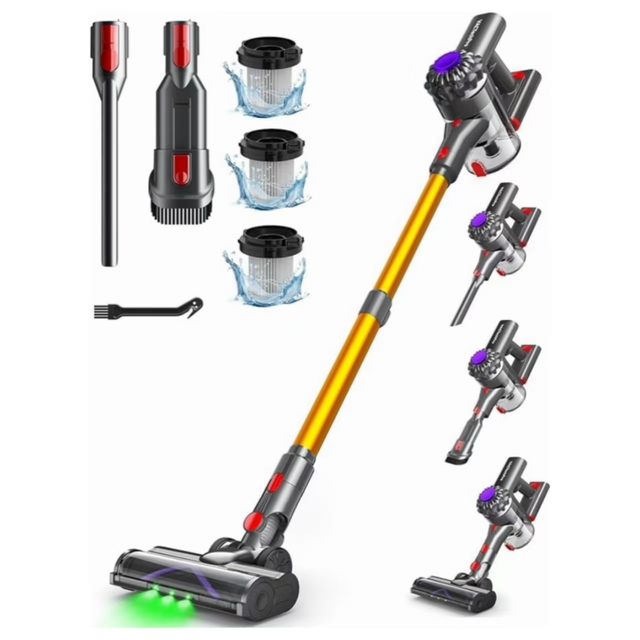 Wholesale Portable Cordless Vacuum Cleaner with Strong Suction Bagless Handheld for Home Hotel Car in German Operating Language