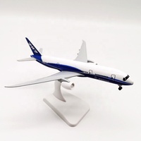 Modèle d'avion en métal moulé sous pression de 16 cm, simulateur B787, alliage métallique, échelle 1/400, modèle d'avion de la série 787, modèle d'avion de ligne pour jouets