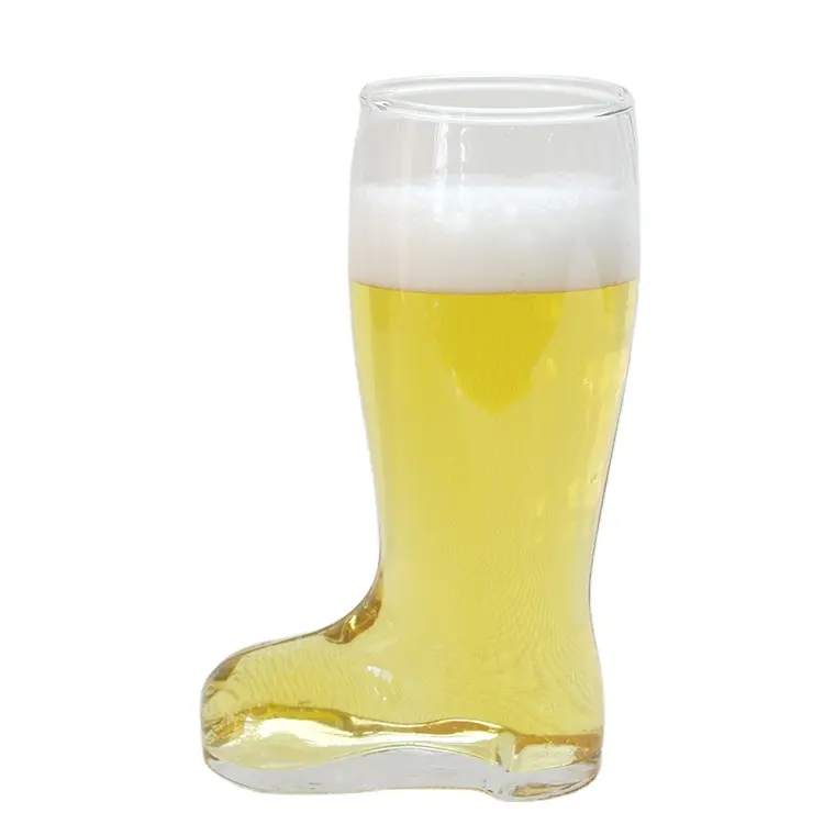 Das Münchner Oktoberfest stiefel geformte Bierglas