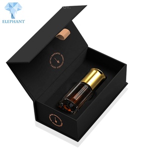 Custom Plain Magnetic Empty Car 30ml Black Men Gold Stamping Perfume Oil Box - Product Image 1