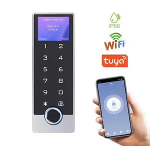TF2LCD IP68 Waterproof WIFI TUYA Fingerprint Access Controller Metal RFID Card Standalone Door Access Control System With
