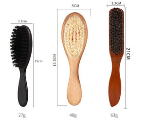 Escova de Barba BLISSLIFE com Logotipo Personalizado, Cerdas de Javali, Cabo de Madeira, para Cabelo Feminino e Masculino, Pente para Controle de Pelos Faciais, Ferramenta de Cabeleireiro - Product Image 1