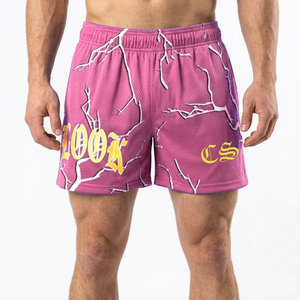 Shorts de sport pour hommes, séchage rapide, polyester, gym, course à pied, entraînement, fitness, légers, respirants, décontractés, logo personnalisé - Product Image 1