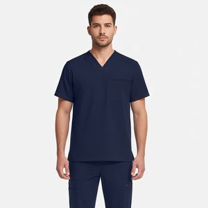Ensembles de blouses tissées en spandex pour la vente en gros – Uniformes de travail personnalisables pour cliniques dentaires, cliniques vétérinaires, salons de beauté et soignants - Product Image 1