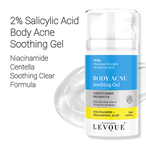 Gel anti-acné OEM pour le corps, soin de <span class=keywords><strong>la</strong></span> peau, 2% d'acide salicylique, niacinamide, contrôle des éruptions cutanées, gel anti-acné, produit pour le soin de <span class=keywords><strong>la</strong></span> peau - Product Image 1