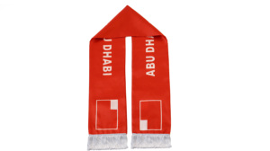 Écharpe de drapeau d'Abu Dhabi en gros, produits personnalisés pour encourager les équipes de football, écharpe de drapeau national pour les fans, écharpe à glands, châle - Product Image 3