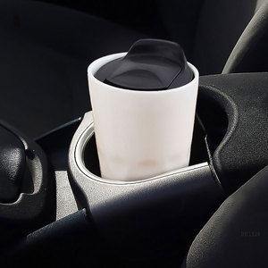 Mug de voyage en céramique à double paroi isolé avec couvercle, idéal pour les cadeaux promotionnels - Product Image 5