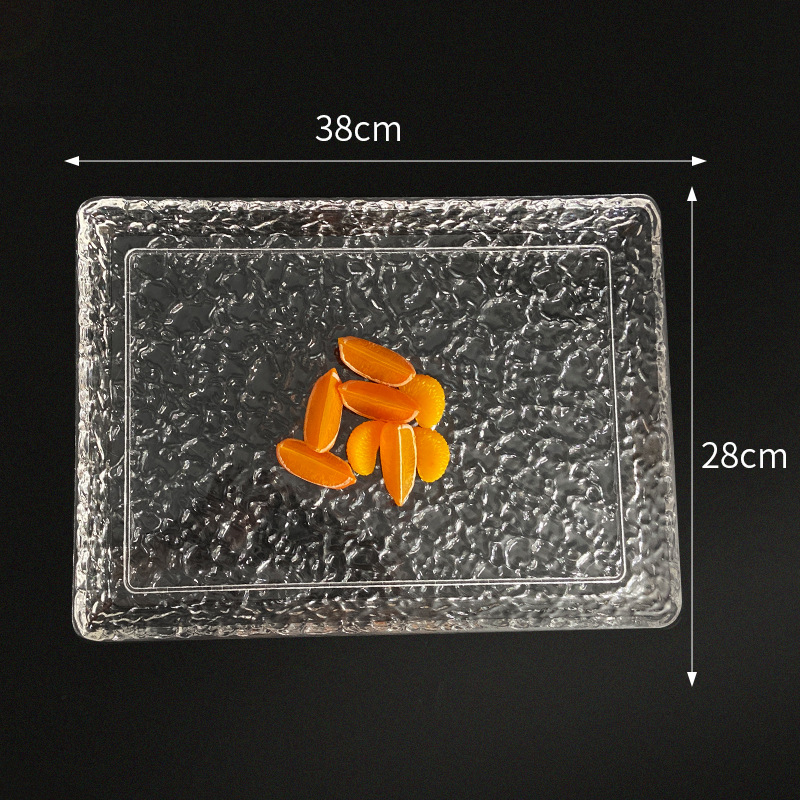 Plato Extra Grande con Diseño de Hielo (38*28CM)