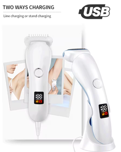 Điều Khiển Kỹ Thuật Số Phụ Nữ Máy Cạo Râu Điện Tóc Loại Bỏ Tông Đơ USB Sạc Cơ Thể Tóc Dao Cạo Cho Phụ Nữ Cho Xe & Ngoài Trời Sử Dụng Có Thể Giặt - Product Image 5