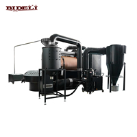 Torréfacteur à café commercial au gaz de 120 kg, équipement de torréfaction de grains de café industriel entièrement automatique