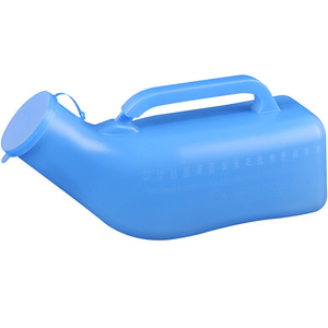 Urinoir portable pour hommes, personnes âgées alitées, paralysées, usage domestique, en plastique, rectangulaire, anti-odeurs, design minimaliste - Product Image 2