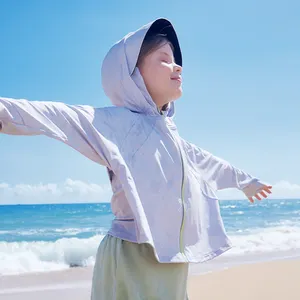 KOCOTREE KOCOTREE pakaian perlindungan matahari anak, tabir surya tipis bersirkulasi grosir lengan panjang