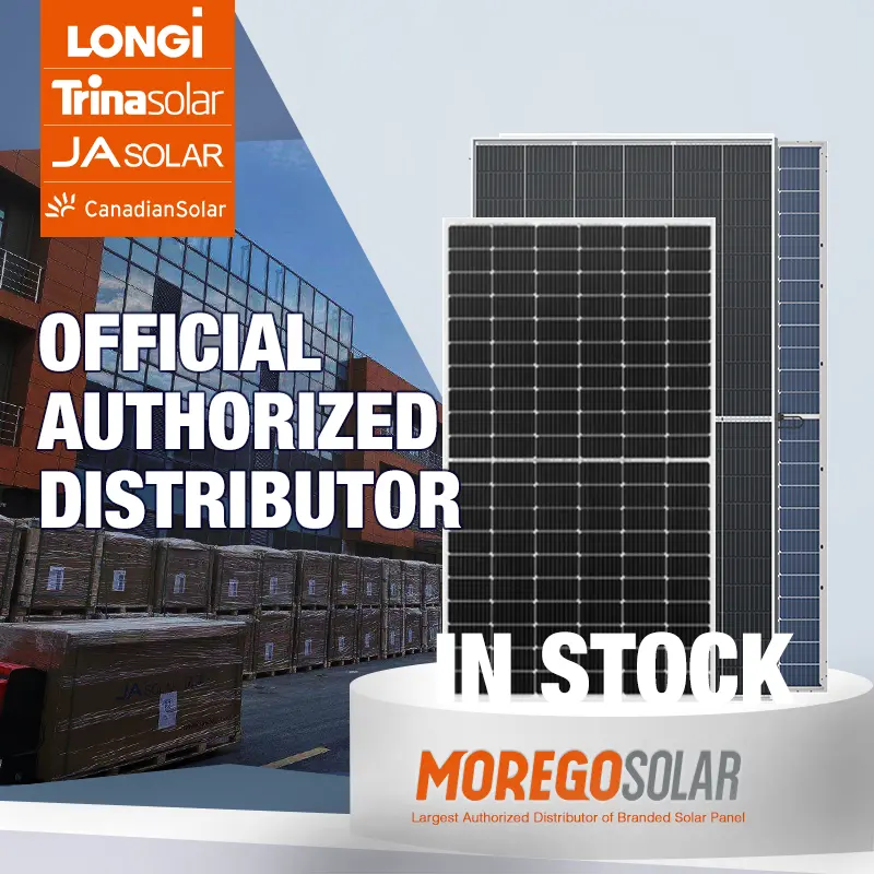 Moregosolar dağıtmak JA Longi Trina güneş pili panelleri katmanı 1 GÜNEŞ PANELI kanada hızlı teslimat süresi ile