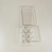 Boîte à bulles en plastique PET jetable en forme de cœur à 6 compartiments pour bougies d'aromathérapie à usage domestique