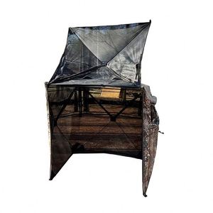 Carpa Cuadrada de Cuatro Lados con Camuflaje Forestal, Tela Oxford Impermeable, Resistente al Viento, Transpirable, Apertura Rápida Totalmente Automática - Product Image 5