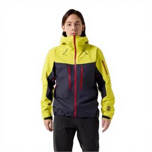 Veste bomber vintage en toile avec logo de marque, coupe slim, automne, coupe-vent, résistante à l'eau, séchage rapide, à capuche, service OEM personnalisé pour l'extérieur - Product Image 4