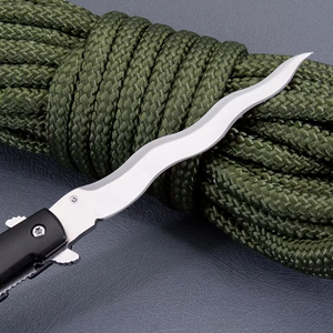 Coltello Tascabile Pieghevole con Lama Curva in Acciaio Inox Personalizzato per Campeggio, Sopravvivenza, Caccia, Fai-da-Te, Disponibile OEM - Product Image 3