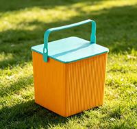 Boîte de rangement carrée en plastique épais avec couvercle, en matériau PP, idéale pour les jouets de jardin, la pêche et l'utilisation dans la salle de bain