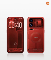 Smartphone haut de gamme Xiaomi 18 Pro Max 5G rouge transparent édition limitée, téléphone portable intelligent, téléphone portable pour la photographie et les jeux