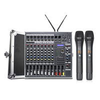 Console de mixage professionnelle alimentée MIC-GH980 8 canaux 600W*2, appareils audio adaptés à diverses scènes musicales, scène, DJ