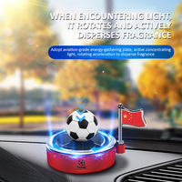 Football Design voiture désodorisant solaire rotatif parfum décoration voiture intérieur accessoires Original aromatisé parfum diffuseur