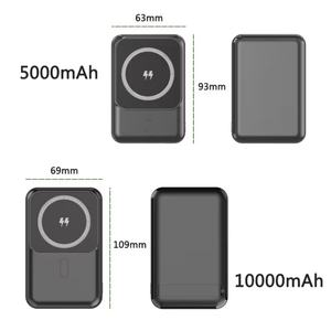 Custom Logo Magnetic Wireless Charging 5000mah-10000mah Power Bank Fast Charging Power Station with Logo - Product Image 5