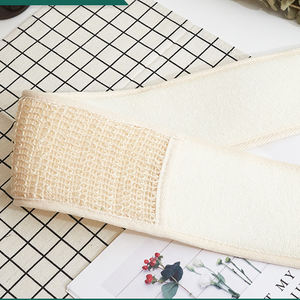 100% chanvre écologique naturel avec exfoliant tricoté à la main en chanvre biologique dos éponge de bain sangle dos éponge <span class=keywords><strong>serviette</strong></span> de récurage - Product Image 3