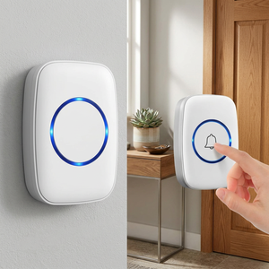 STELLAR PATH Waterproof Home 300M Wireless Doorbell 60 Chime EU/UK/US <b>Plug</b> Smart Doorbell for Apartment Modern Design 1 Year - Product Image 3