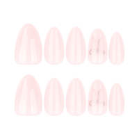 24 pièces d'emballages personnalisés pour faux ongles, faux ongles pour femmes, étui pour faux ongles courts, ensemble de faux ongles naturels, faux ongles papillon, OEM
