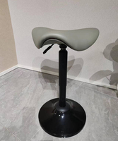 Tabouret à bascule robuste réglable pour une assise active, chaise de bureau avec base en caoutchouc antidérapante, fourniture de sièges